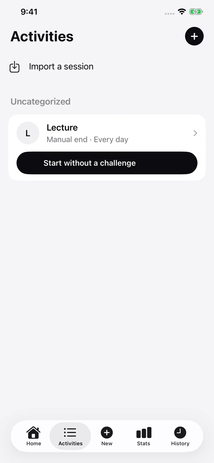 Your activity library.